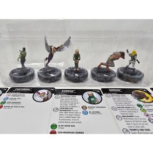 MARVEL HEROCLIX EARTH X BOOSTER PACK OPEN BOX W/ ALL CARDS KARNAK GORGON 5 PIECE